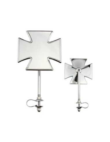 Alloy Iron Cross Mirror Chrome.